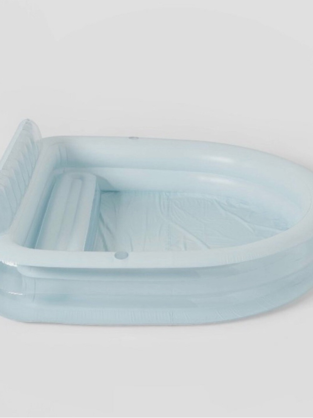Sun Squad Inflatable White Family Pool with Bench - Picture 3 of 6